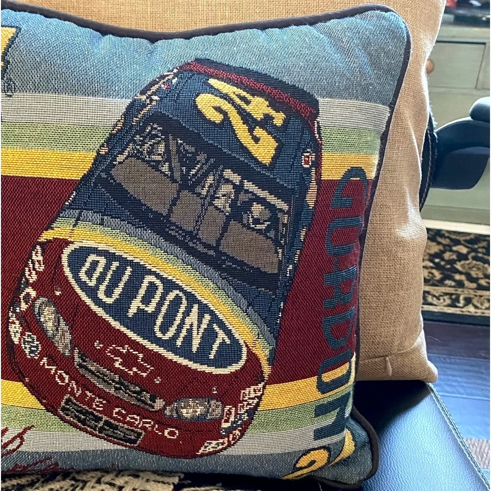 LIKE NEW VINTAGE—Vintage 1999 Jeff Gordon NASCAR Throw Pillow